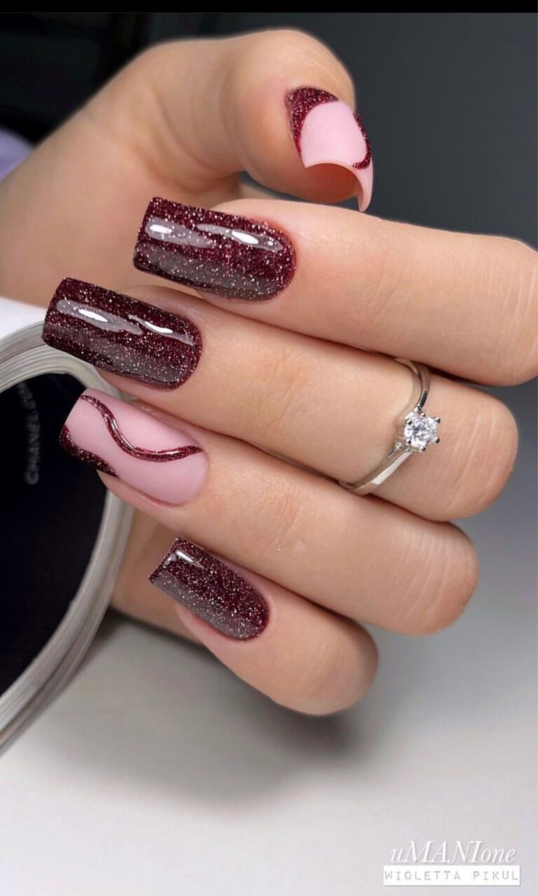 burgundy nail design ideas