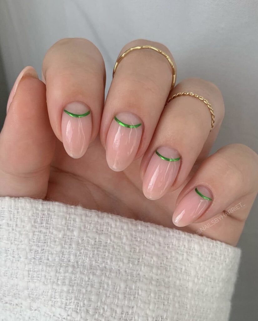 simple chrome nails