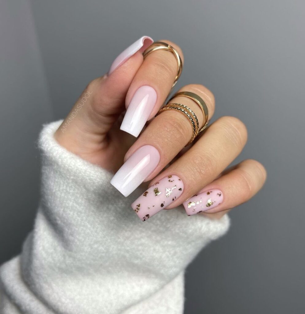 winter nails neutral