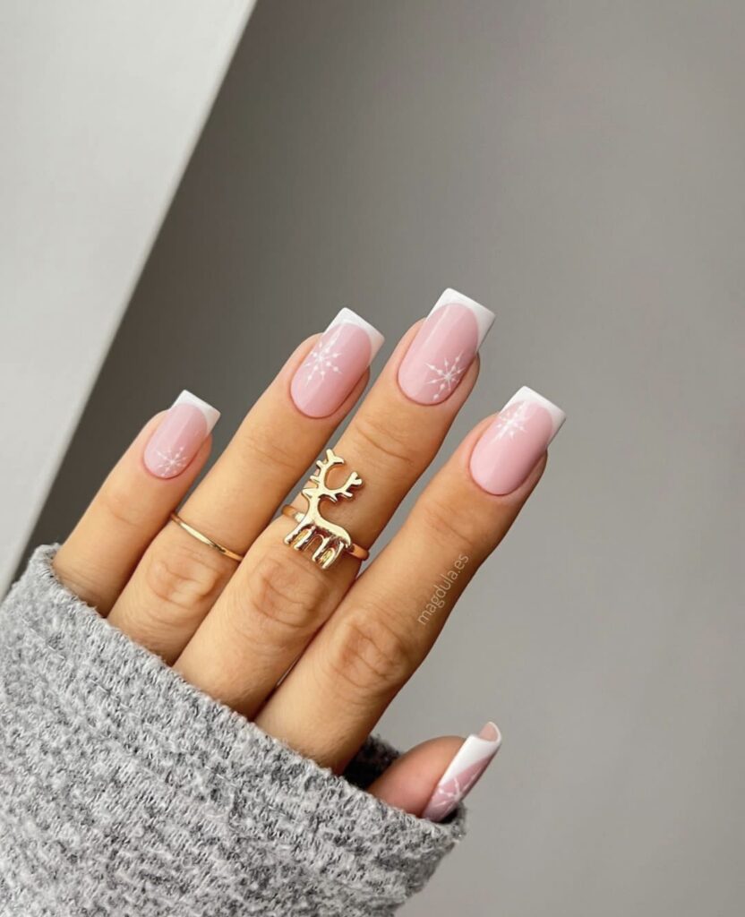 winter nails square