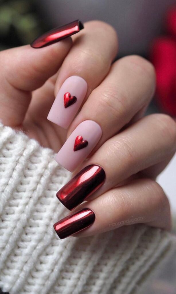 cute valentine's day nails