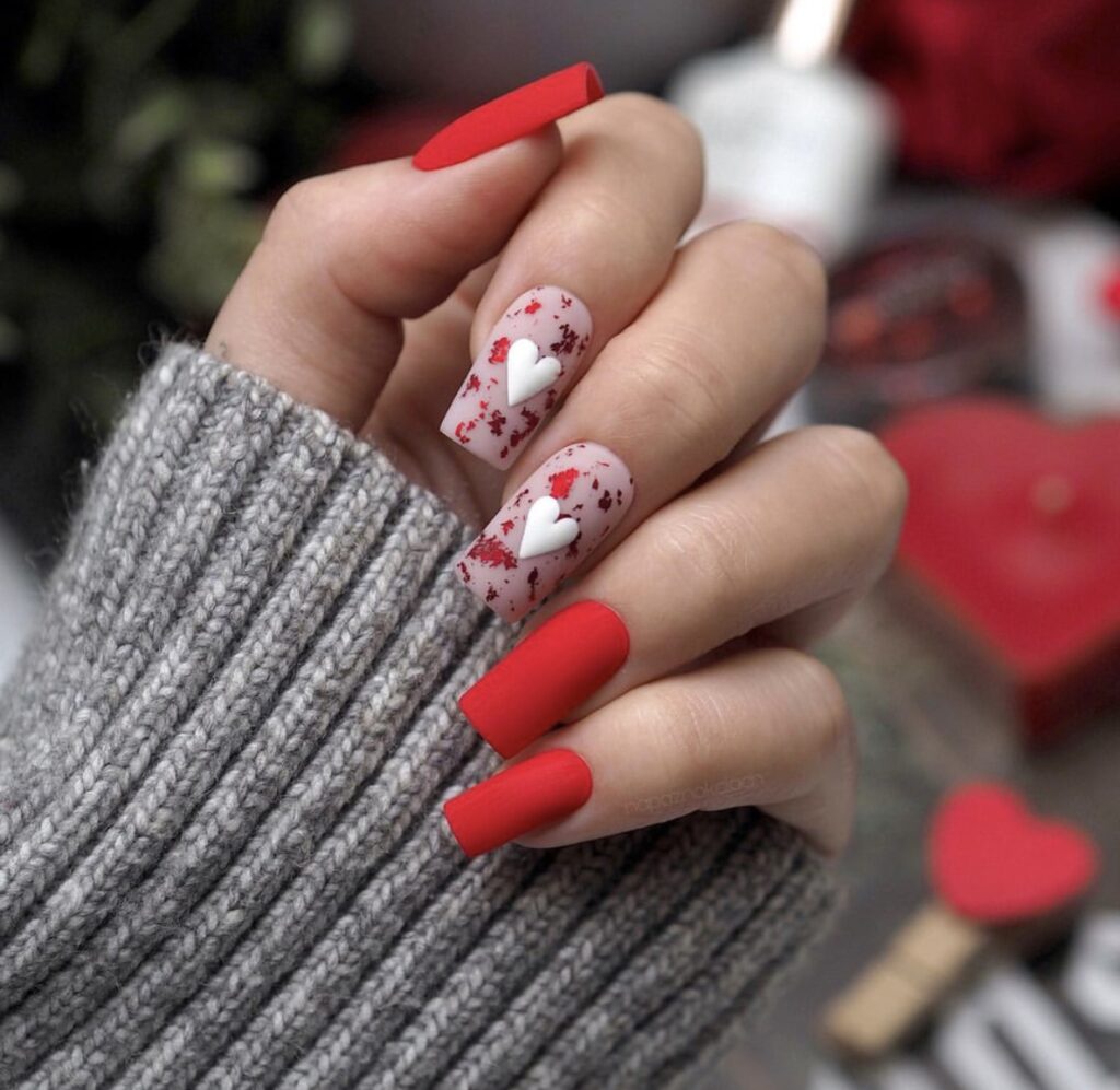 nails 14 february valentines day