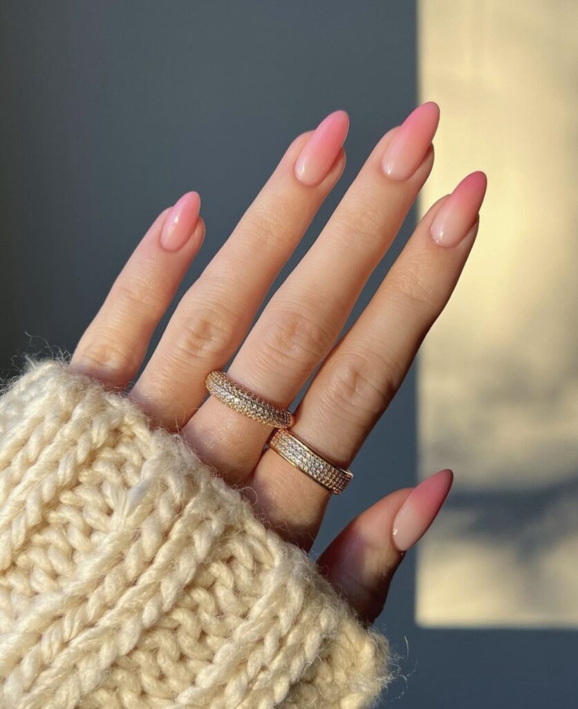 valentines day nails almond shape