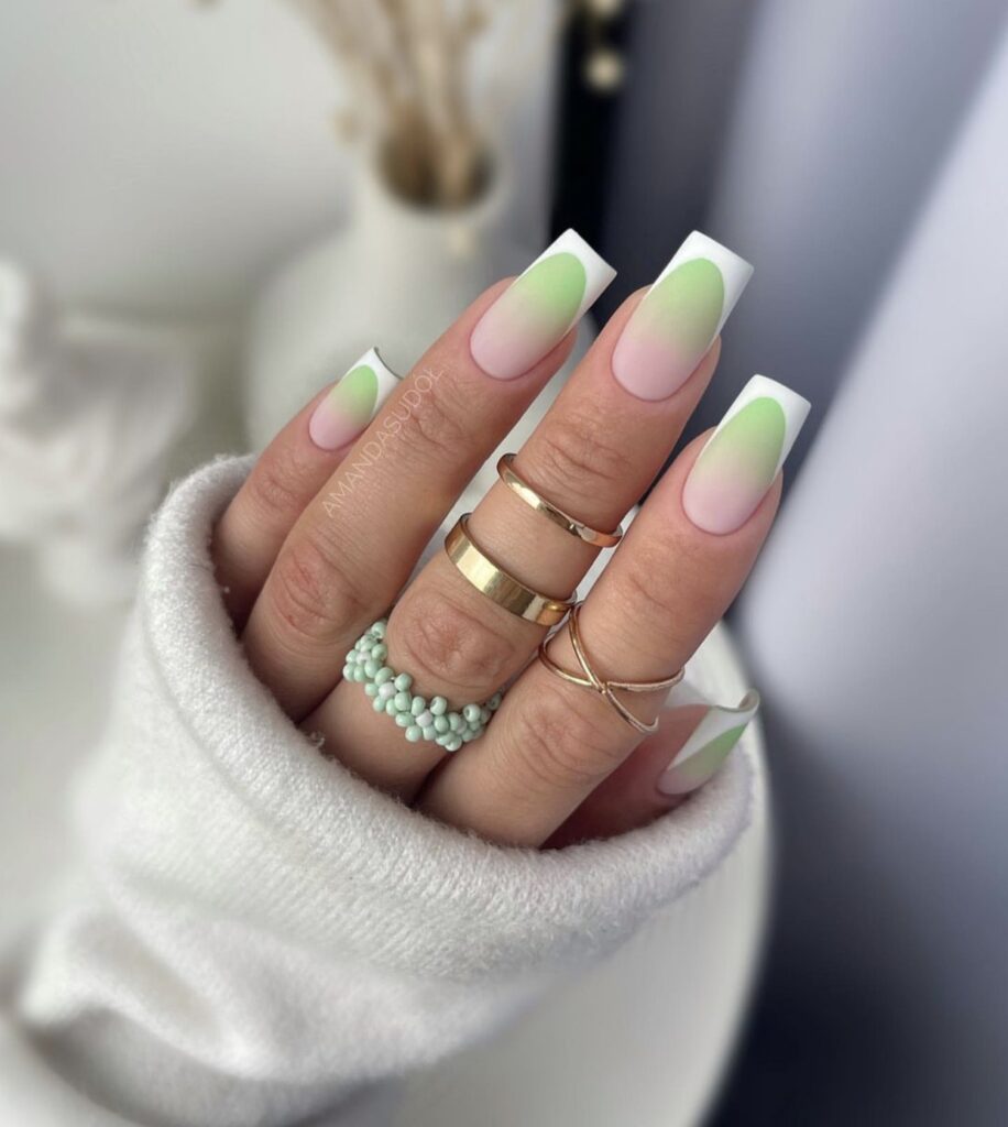 cute french tip nail designs