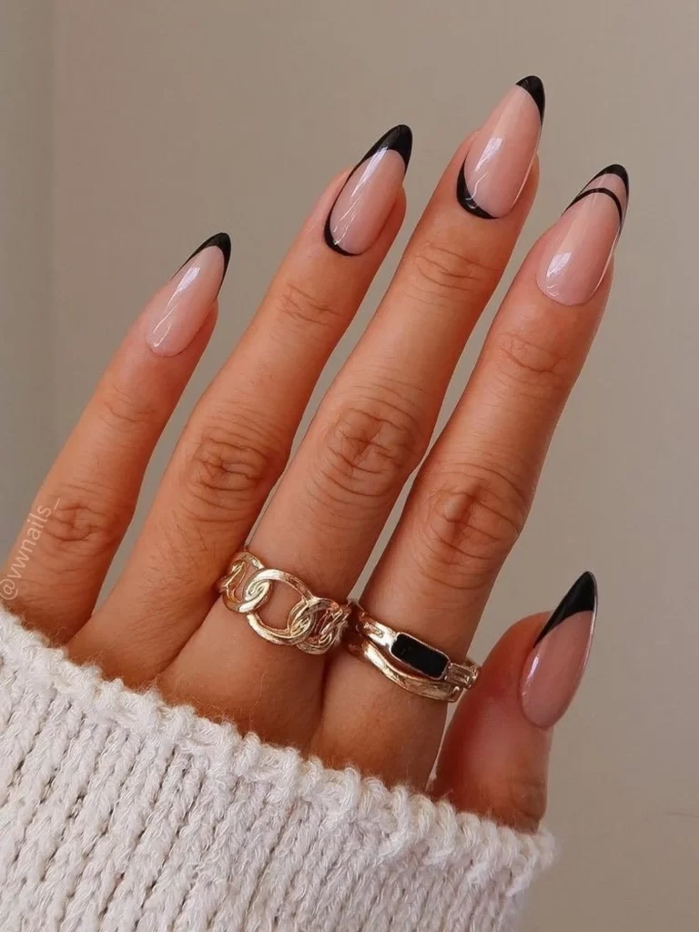 cute french tip nail designs