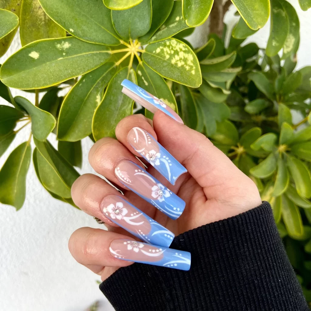 cute french tip nail designs