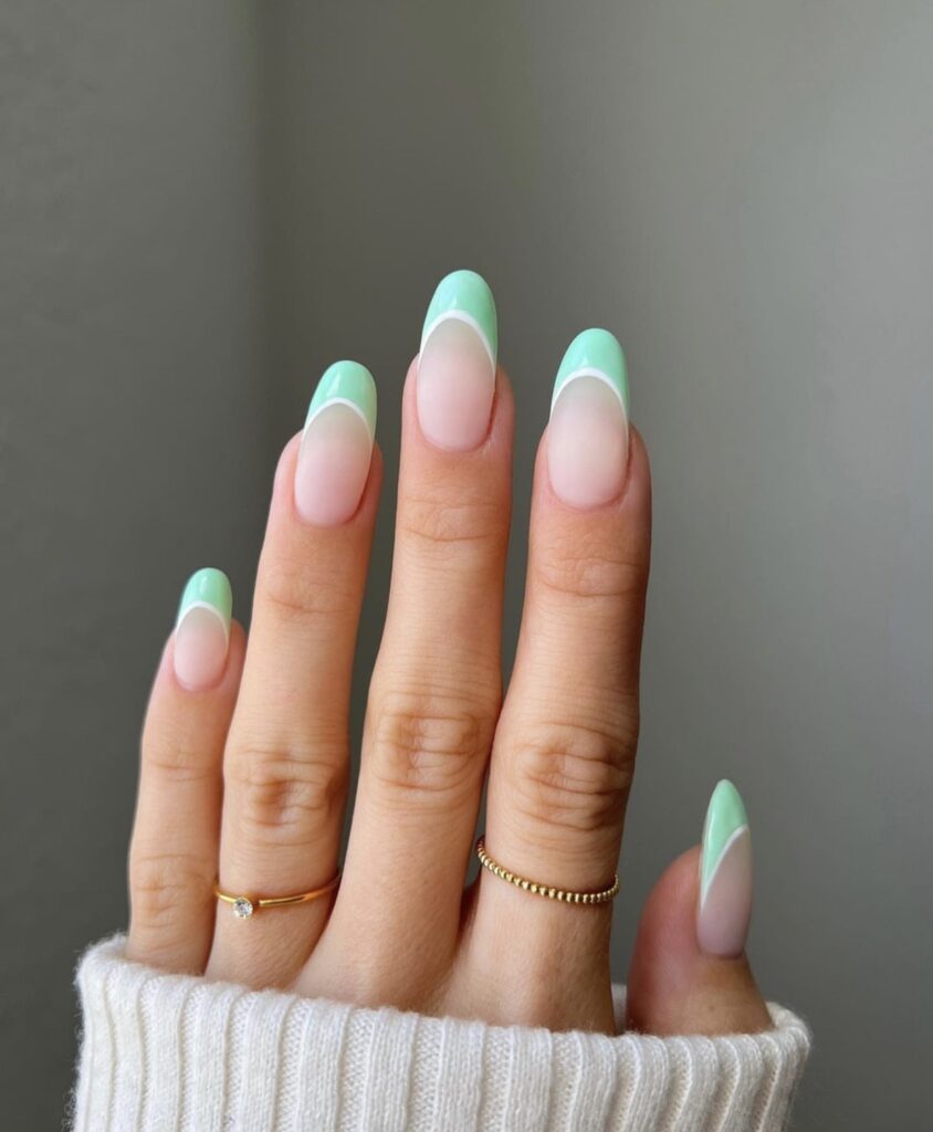 cute french tip nail designs