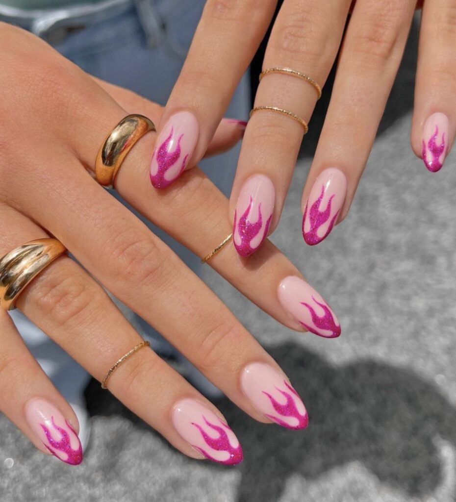 cute french tip nail designs