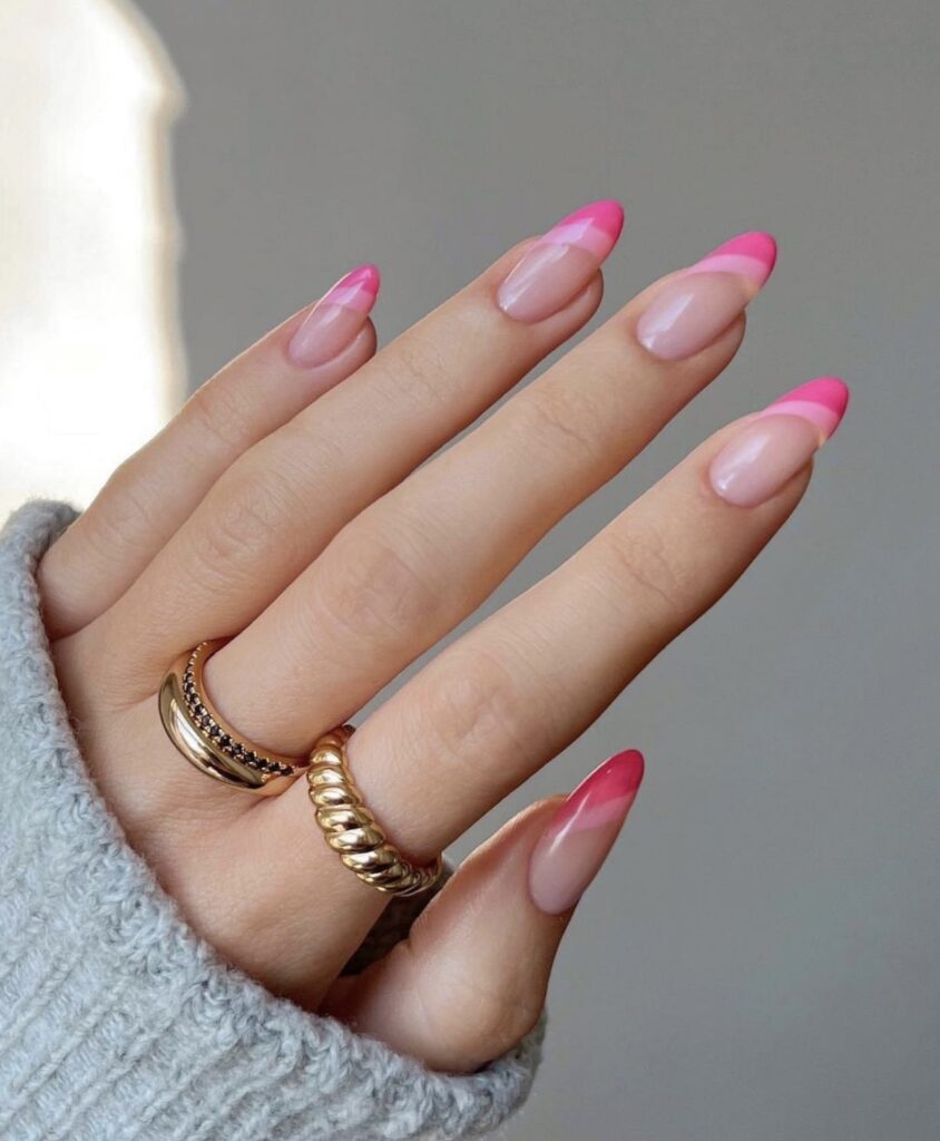 cute french tip nail designs