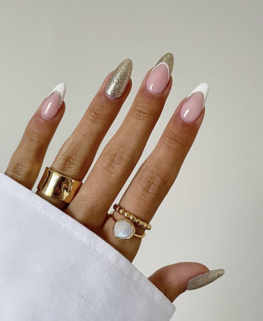 cute french tip nail designs