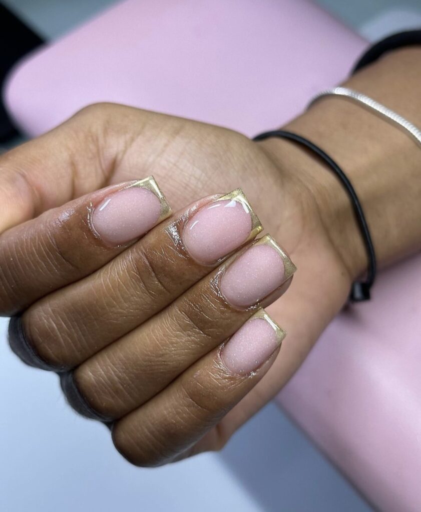 cute french tip nail designs