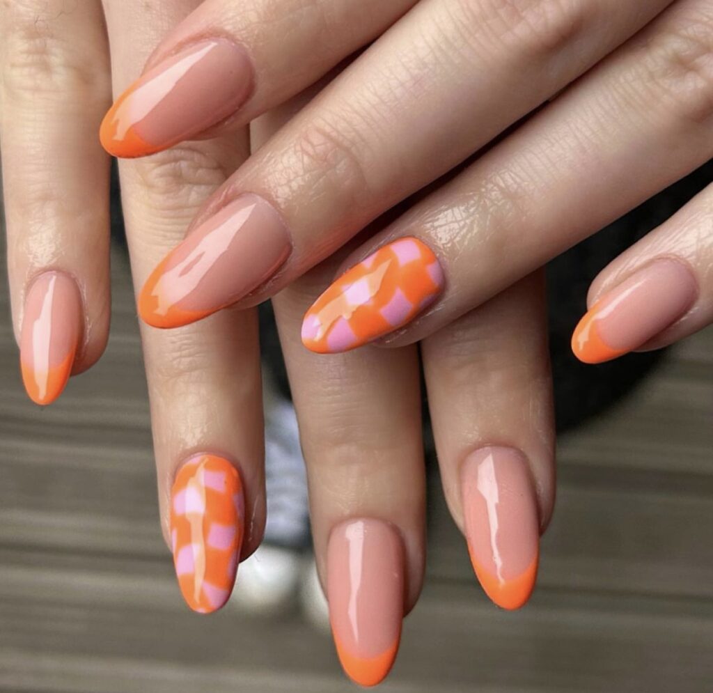 cute french tip nail designs