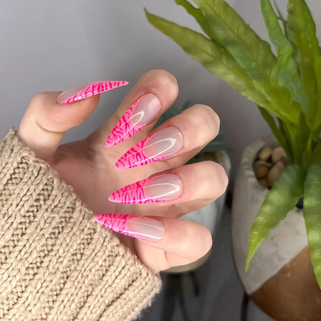 cute french tip nail designs