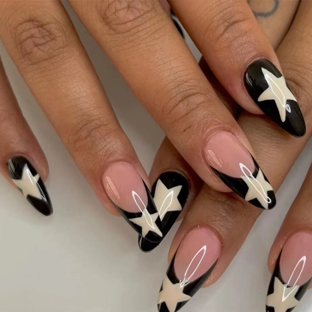 cute french tip nail designs