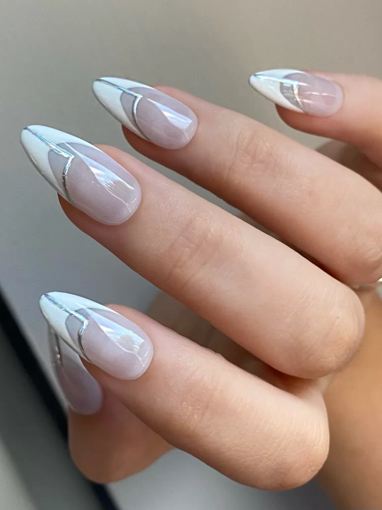 cute french tip nail designs