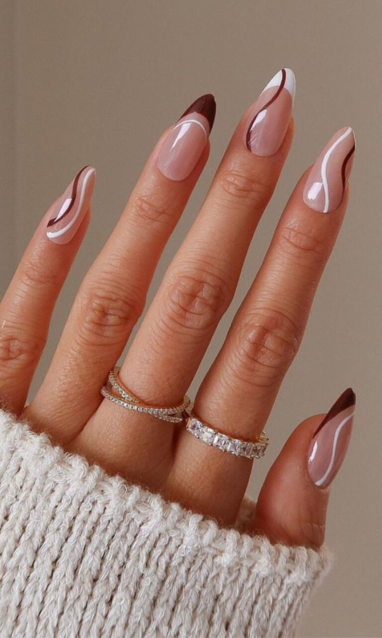 brown nail designs