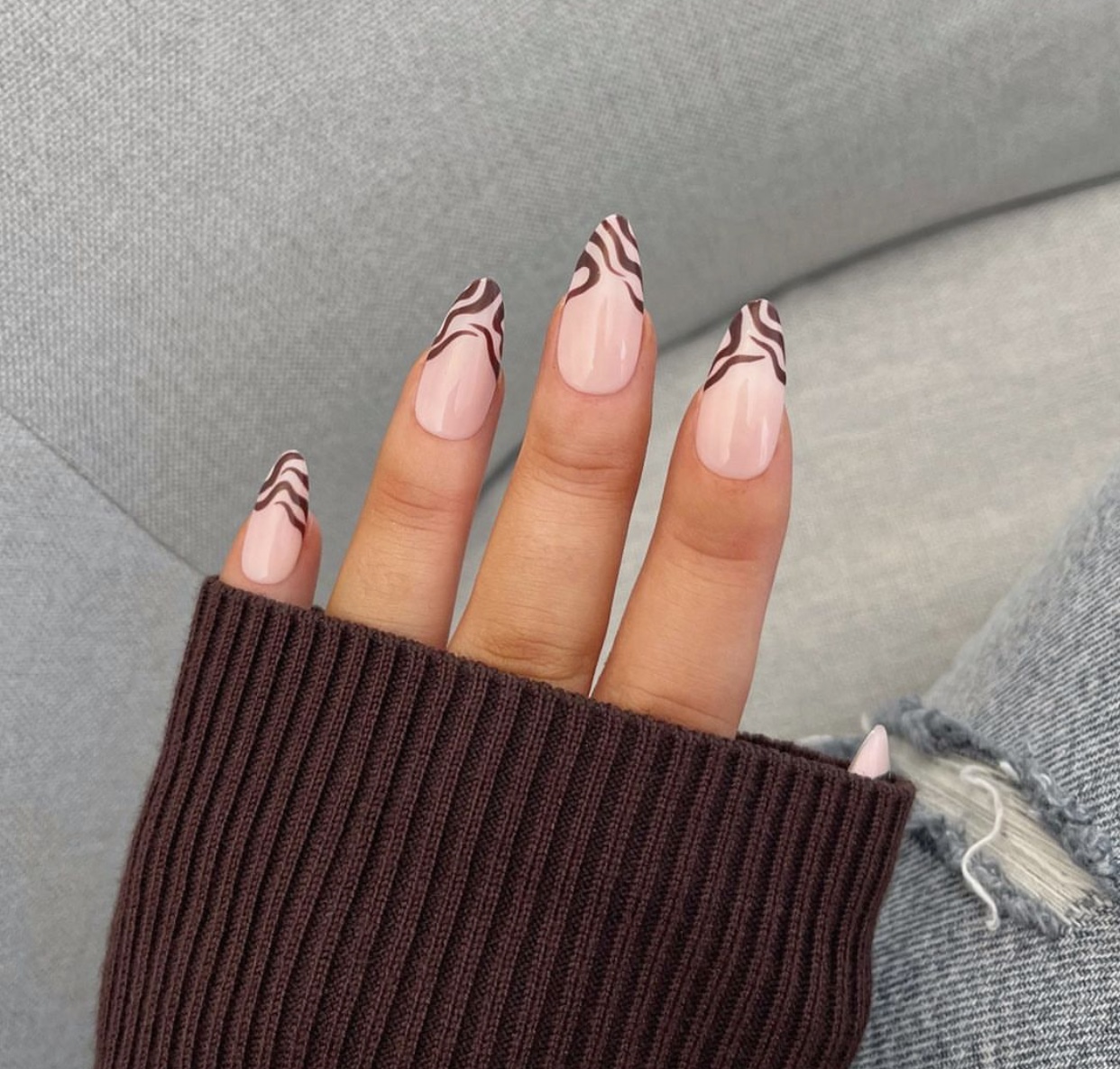 brown nail designs