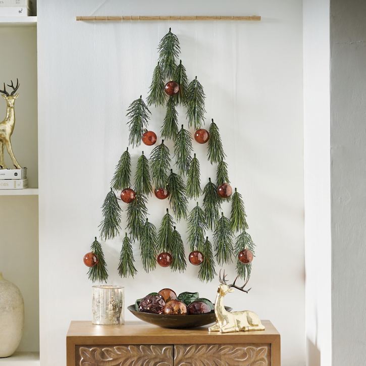 Wall hanging pine stem tree