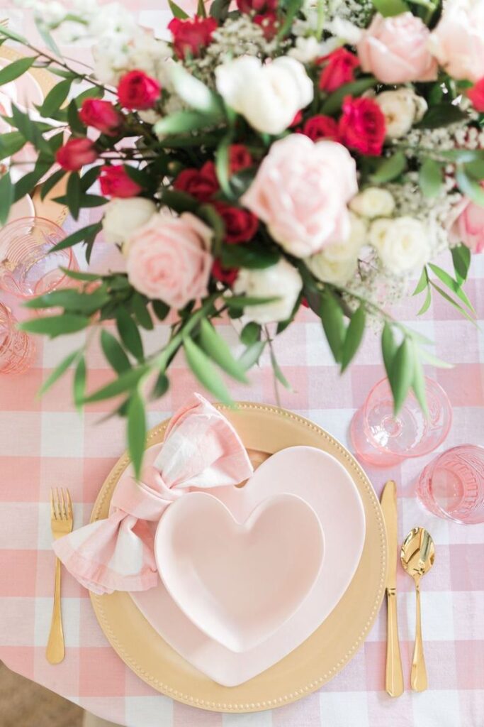 Pink Galentine's Day Tablescape