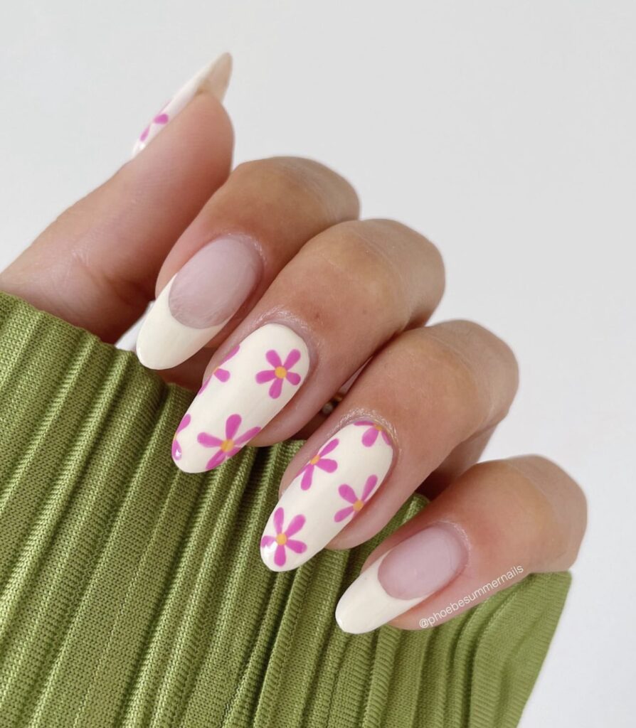 floral nail ideas spring