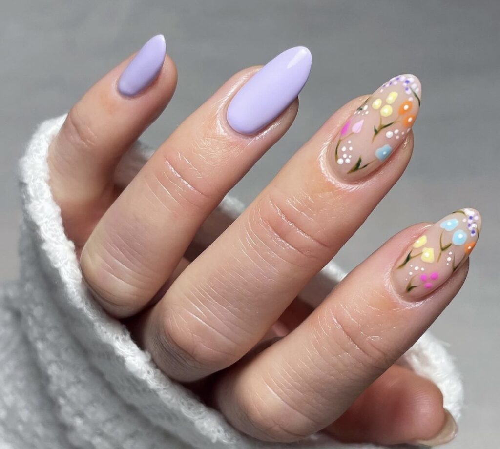 lavender nails