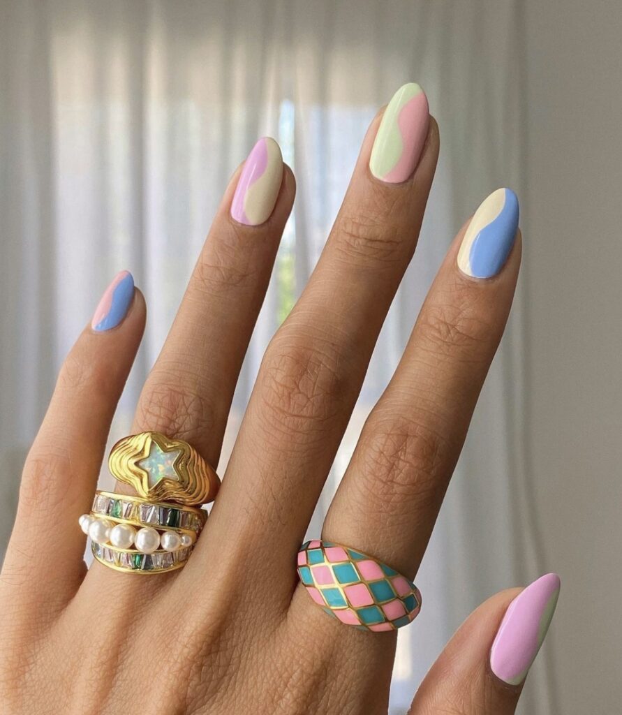 pastel nail designs for spring