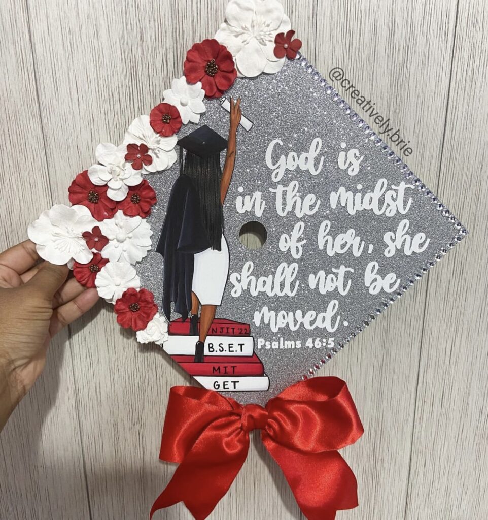 Bible verse graduation cap