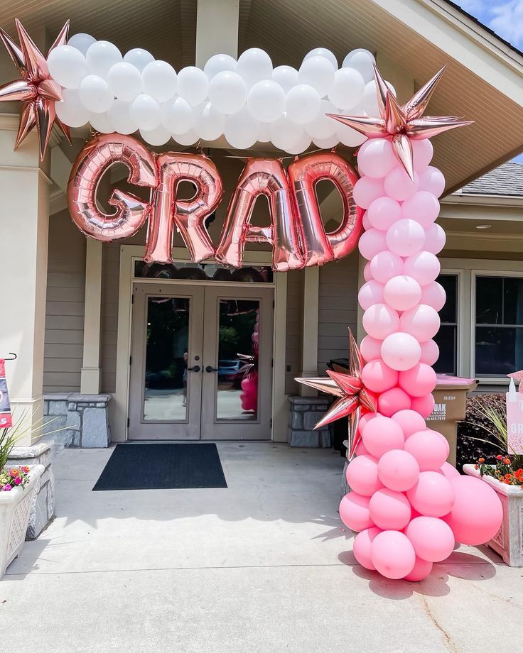 graduation party entrance decor