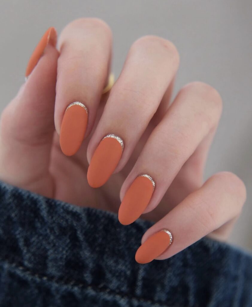 orange nail designs