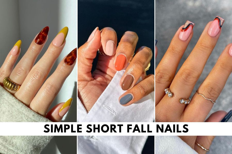 simple short fall nails