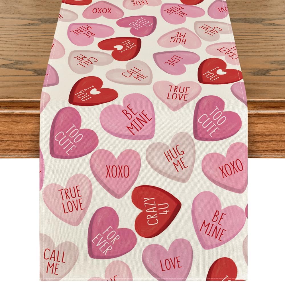 Valentines Day table runner