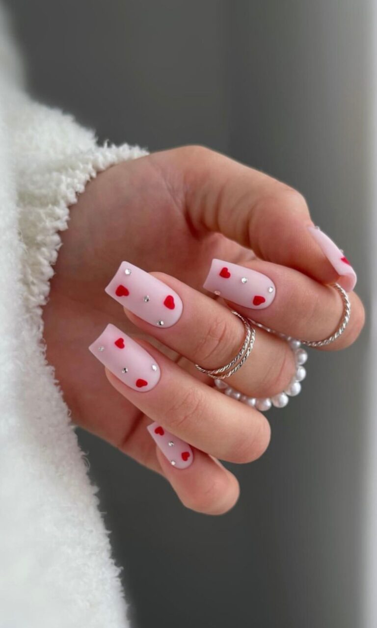 Cute heart nail designs