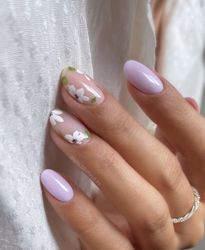 pastel purple nail designs