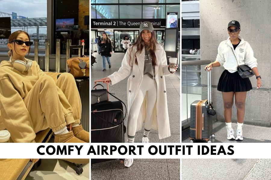 comfy airport outfit ideas