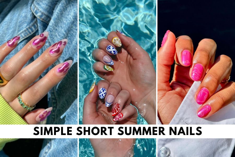 Simple Short Summer Nails