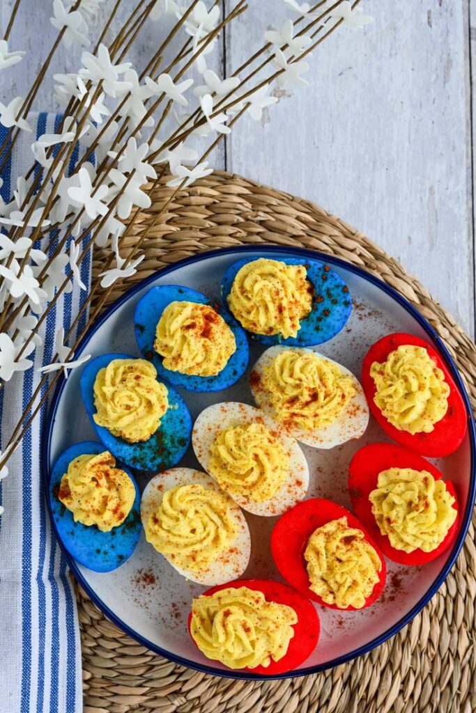 4th of July Deviled Eggs