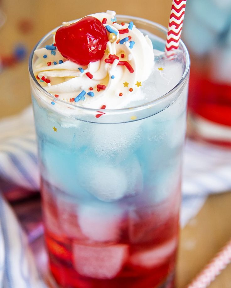 4th of july drinks red white and blue