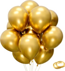 Friendsgiving gold balloons