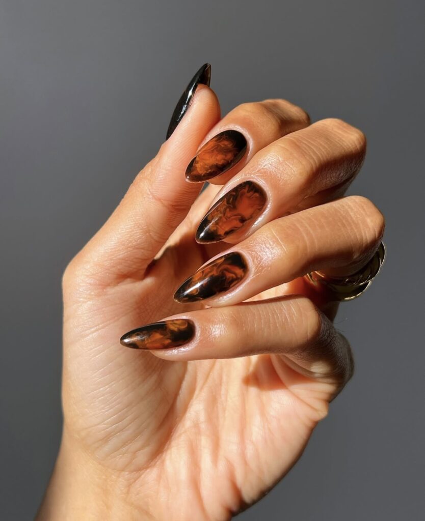 cute thanksgiving nails simple