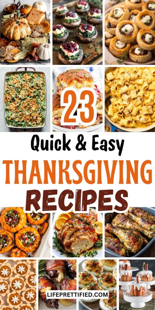 quick and easy Thanksgiving recipes