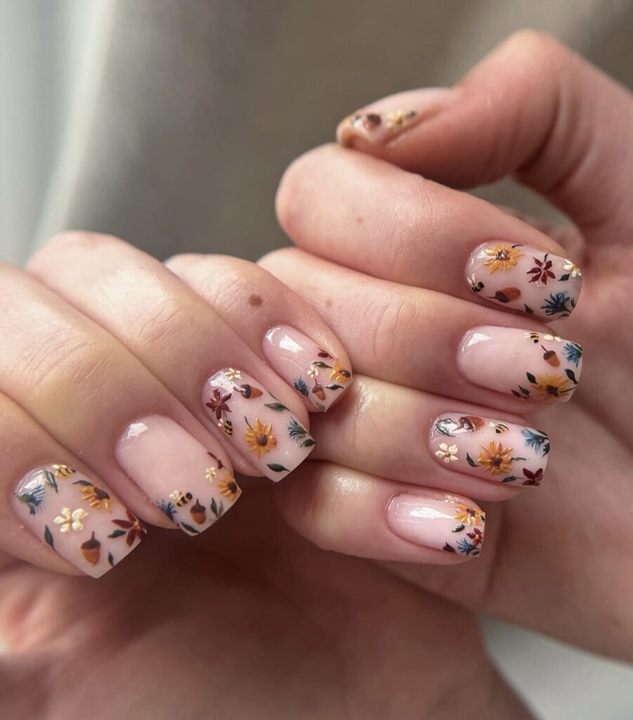 thanksgiving color nails