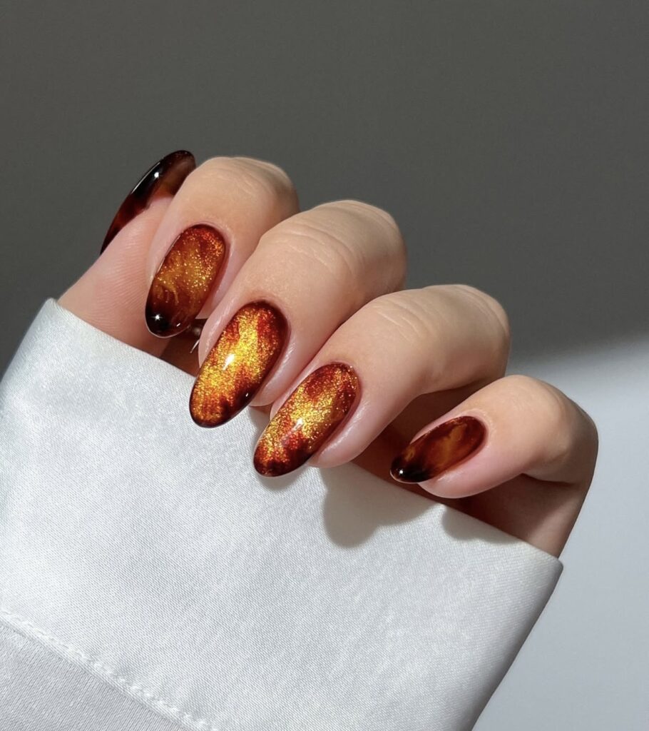 thanksgiving nails short