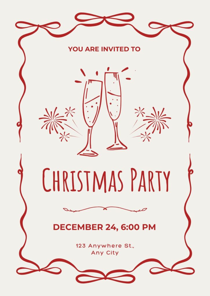 Christmas party invitation