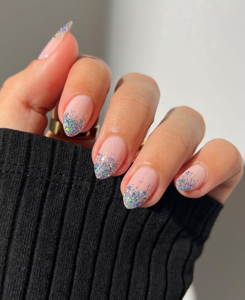 new years nails simple