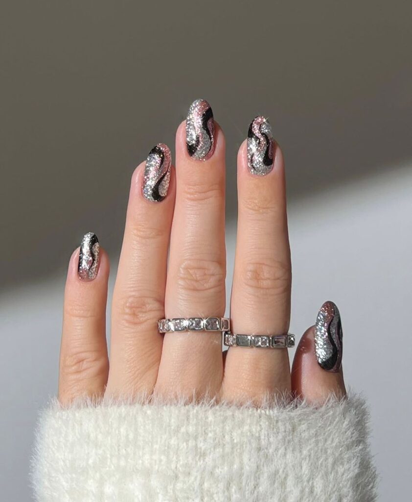 simple new years nails