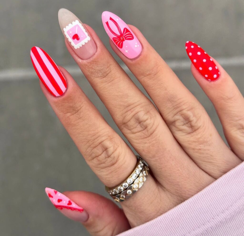 february almond nails