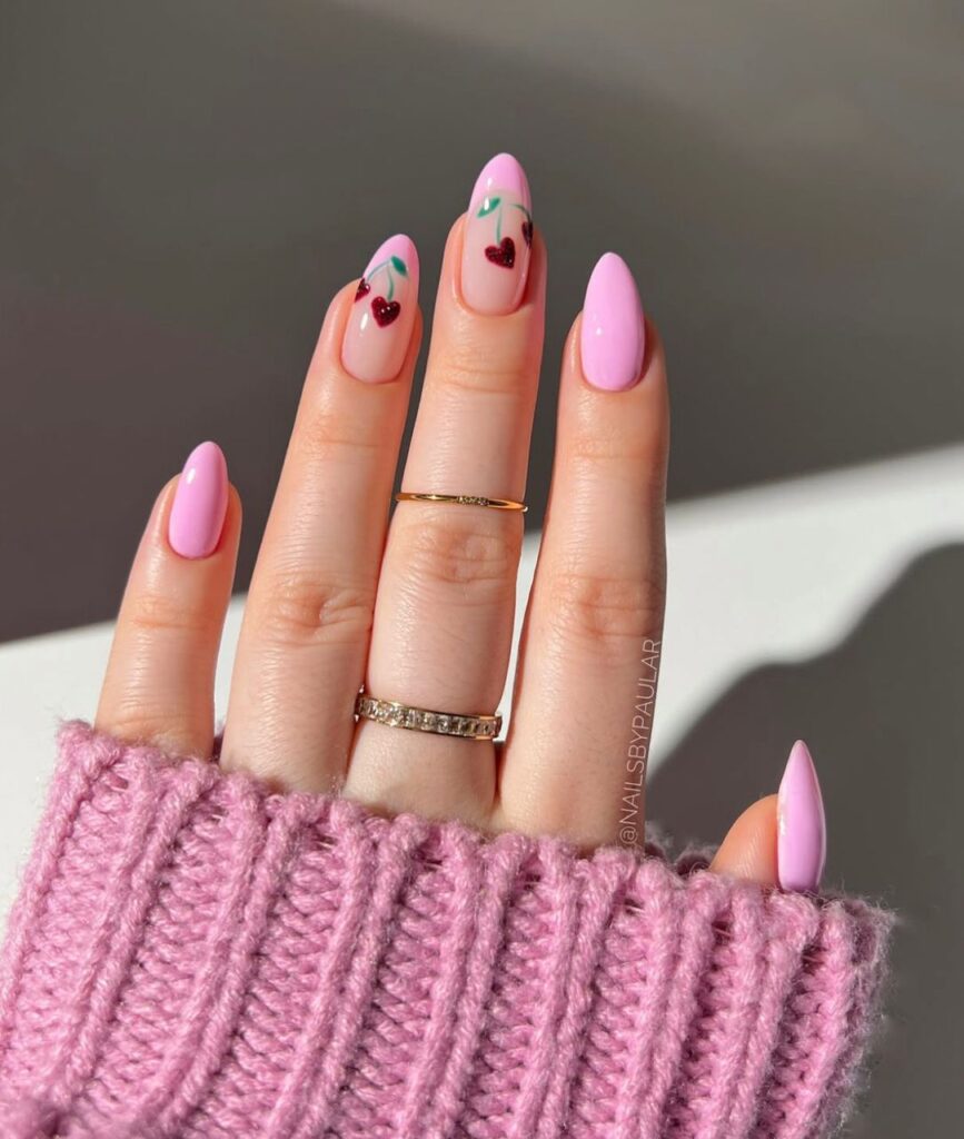 simple february nail designs