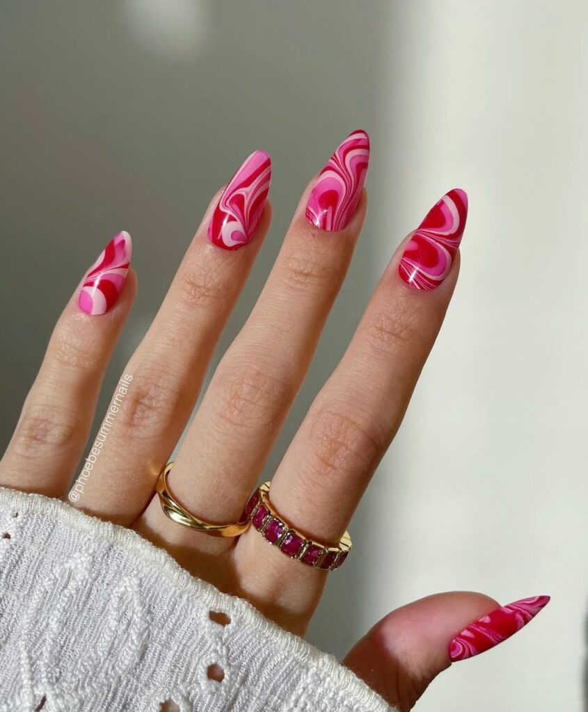 simple february nails