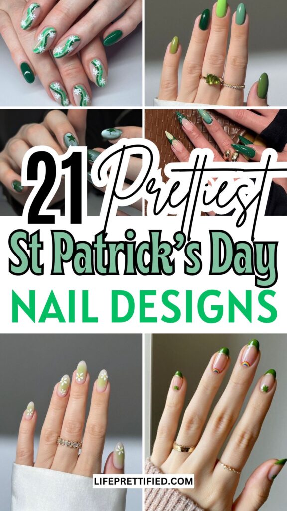 St Patrick's Day nail designs