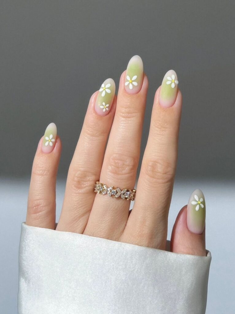 gel st patrick's day nails